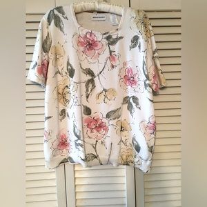 Alfred Dunner Short Sleeve Sweater